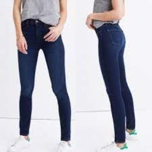 Madewell Women's Skinny Jeans - Dark Blue